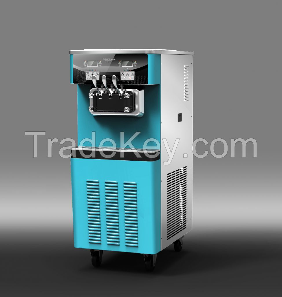 ice cream machine, frozen yogurt machine, soft serve maker, freezer