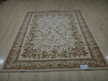 RUGS MADE BY WOOL AND SILK WITH HAND CARVING
