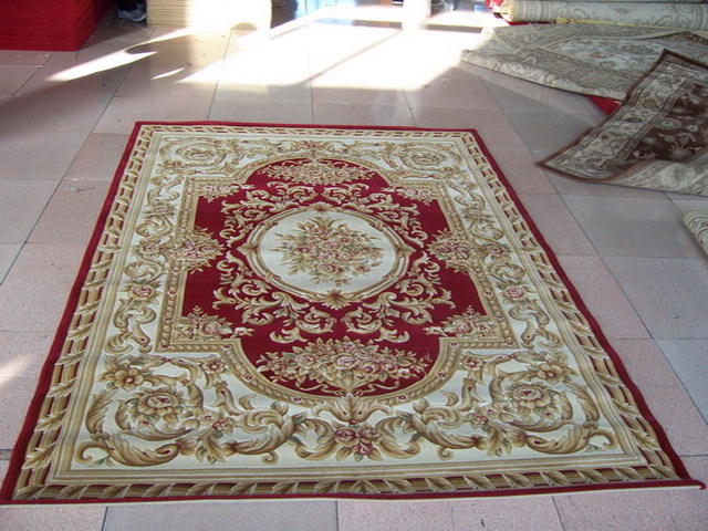 pp machine-made rugs with hand carving