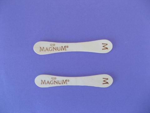 Magnum ice cream wooden stick