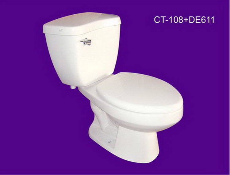 CSA APPROVAL SIPHONIC TWO-PIECE TOILET DE627+611