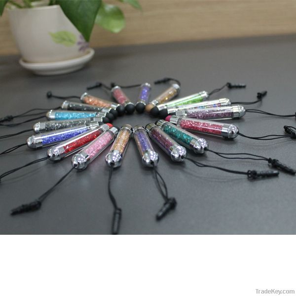 Mini crystal stylus touch pen for smartphone