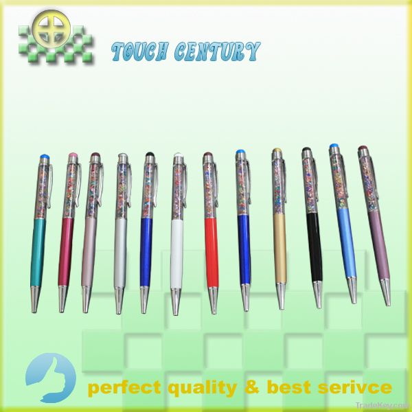 High Sensitive Metal 2 in1 Diamond Stylus Digital Touch pen