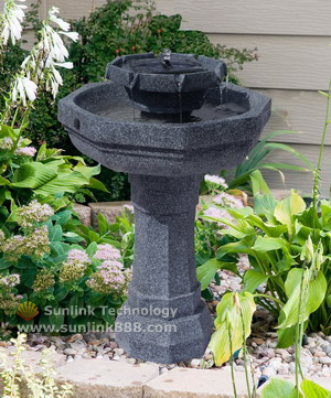 solar birdbath