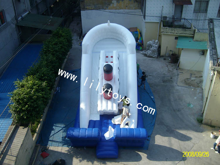 Inflatable slide