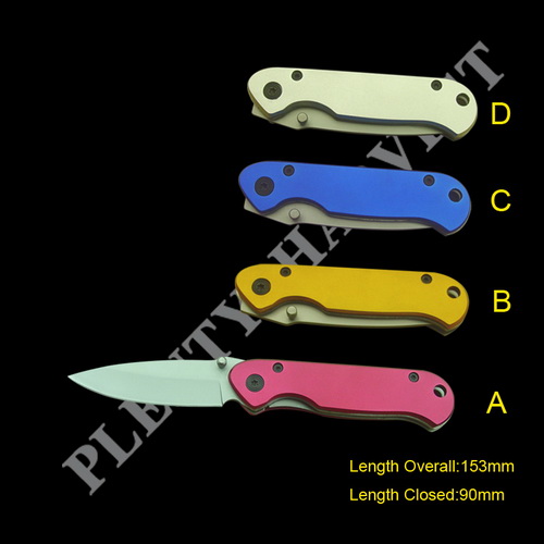 Anodized Handle Pocket Knife