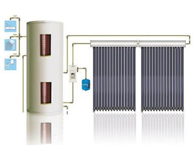 separated pressure solar water heater