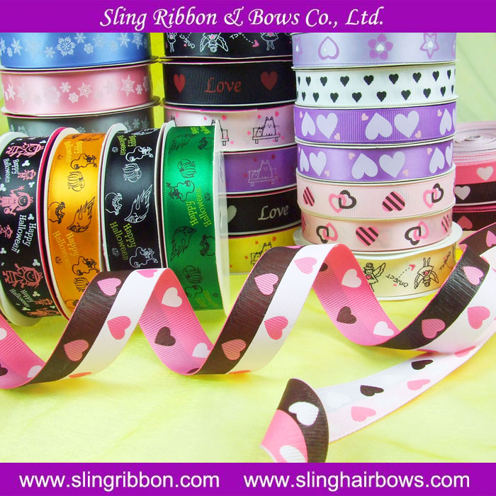 printed ribbon, christmas ribbon, personalized ribbon, holiday ribbon