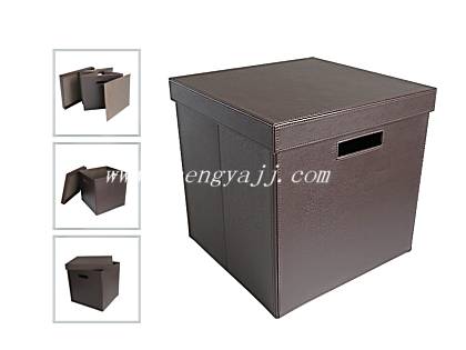 Folding Faux Leather Box