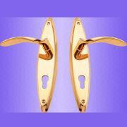 Copper Investment Casting Door Handles with plate