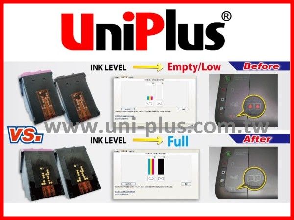 Reset Ink Level for HP 300  60  121  818  901  703 Ink Cartridge