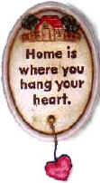 Home is where you hang your heart wall plaque