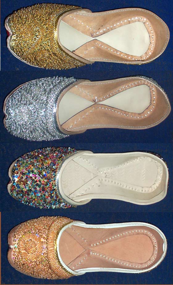 Fashionable Beaded Footwear