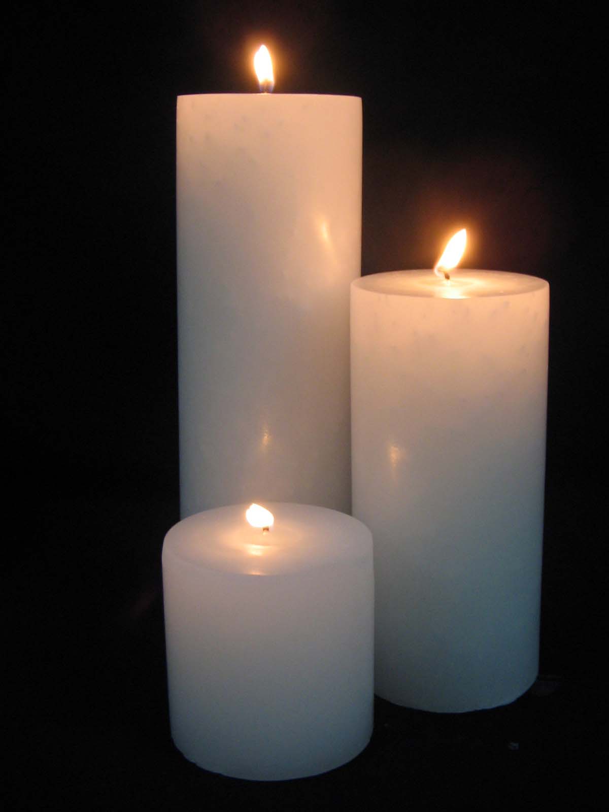 Pillar Candle Set, 3x3, 3x6, 3x9 inches