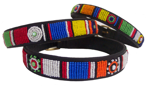 Beaded maasai Dog collars