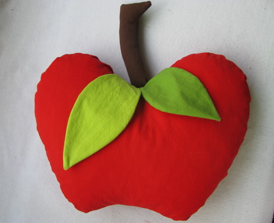 fruit pillow-apple