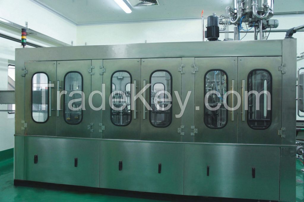 Hot Drink Juice Washing, Filling & Capping Monoblock