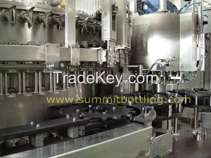 Glass Bottle Beer Filling Crowning Monobloc