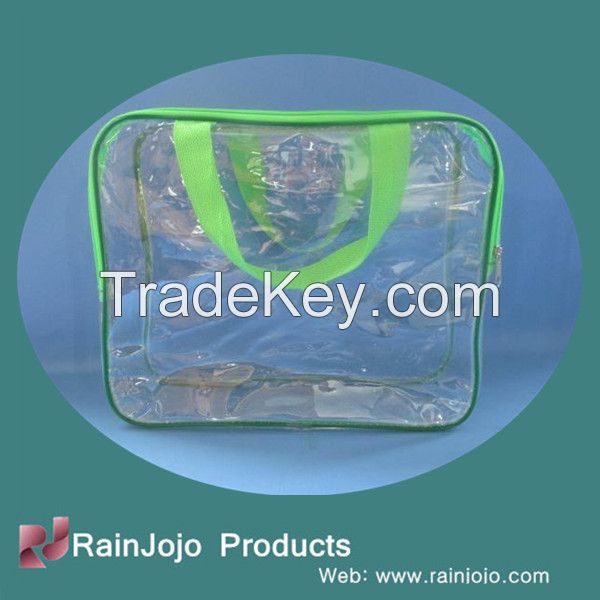 Eco-Friendly PVC Quilt Bag with Handles, Non-Toxic PVC Blanket Bag