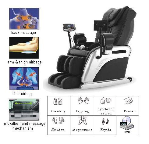 Super Deluxe Massage Chair (With Dvd And Armrest Massage Function)