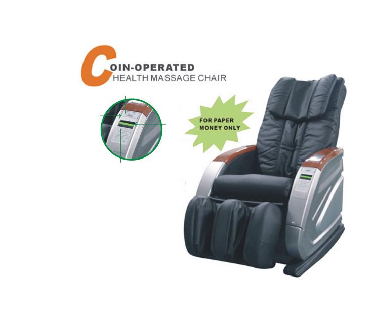 Paper money operated massage chair