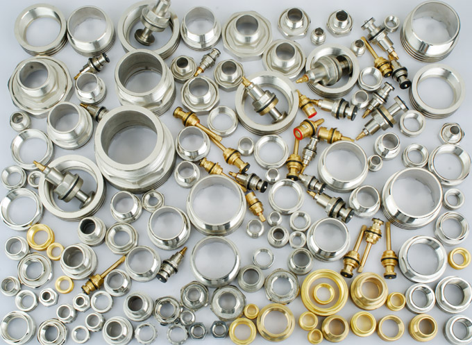 Brass insert(Nickel or Chrome plated, brass fittings accessories)