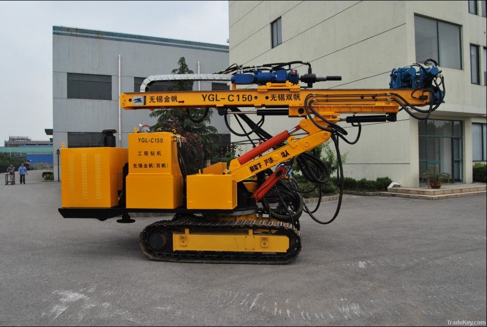 YGL-C150 full hydraulic rotary power head drilling rig