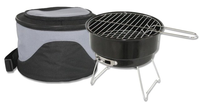 Compact Barbecue grill with cooler bag