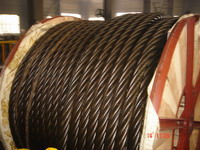 Ungalvanized steel wire rope