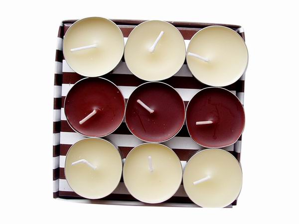 Chocolate tealight candle