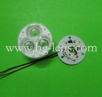 3x3W led lens with PCB