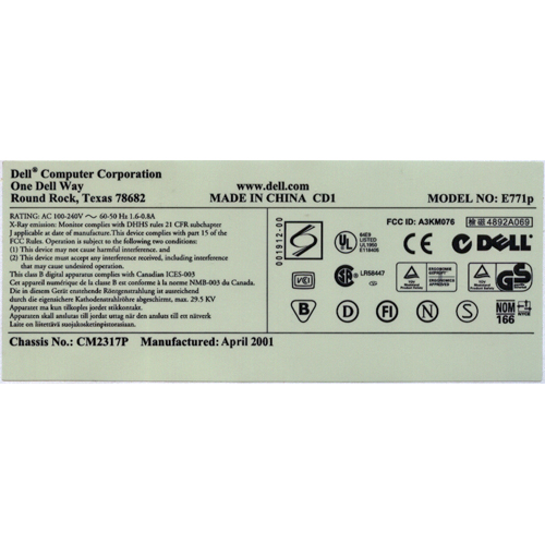 electronic scale label