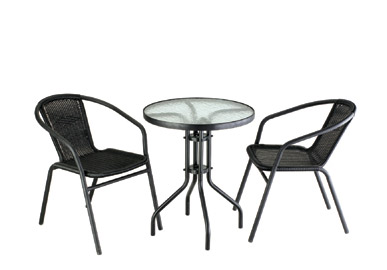 Patio table & chair; wicker chair, Cafe table chair