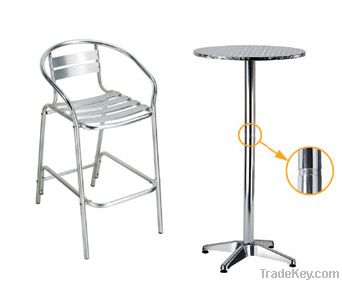 Aluminium bar table& chair, Outdoor bar set,