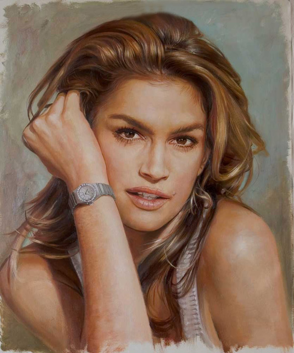 Portrait oil painting