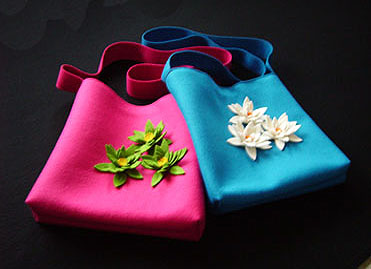 Felt Flower Bag