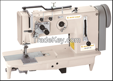 Single/Two Needle Lockstitch Flatbed Industrial Sewing machine