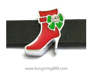 8mm enamel high-heeled shoes slide charm HF99-8-36