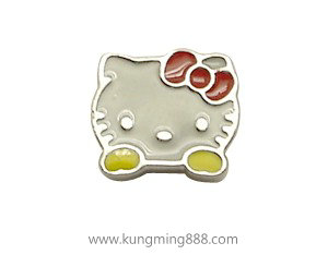 Enamel hello kitty slider  charm HF99-8-60