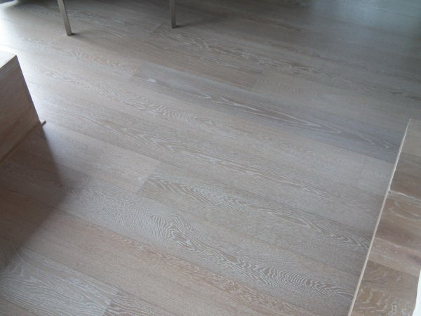 Brushed&white oiled oak engineered wood flooring