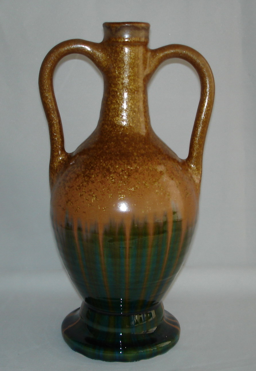 Green Activeful Glaze Vase with holder