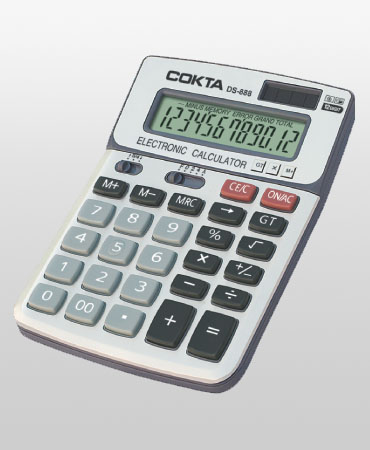 12 digits desk-top calculator