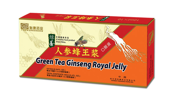GINSENG ROYAL JELLY WITH GREEN TEA