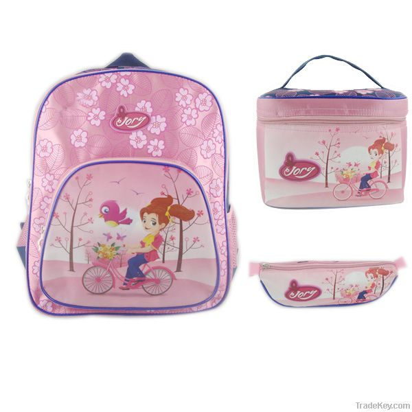 kids backpacks, lunch bag and pencil case: