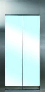 Automatic Elevator Cabin Doors complete Glass