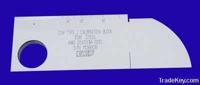 AWS IIW-TypeÂ 2 UT Test Block (Metric , 1018 Steel)