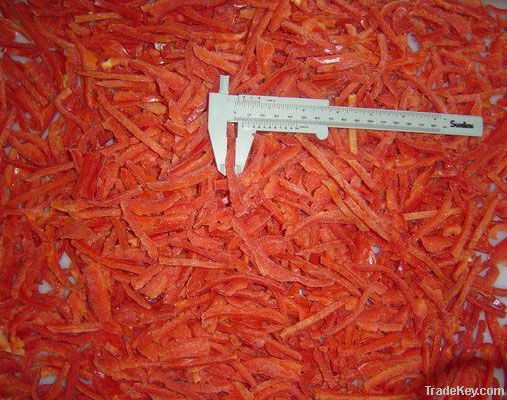 Frozen red bell pepper