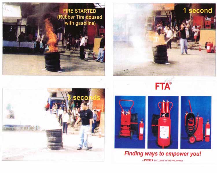 Fire Truck Aid (FTA) Liquid base Fire Extinguisher