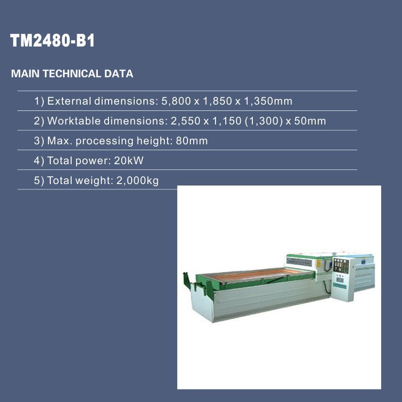 TM2480-B1 VACUUM MEMBRANE PRESS (SINGLE WORKTABLE)