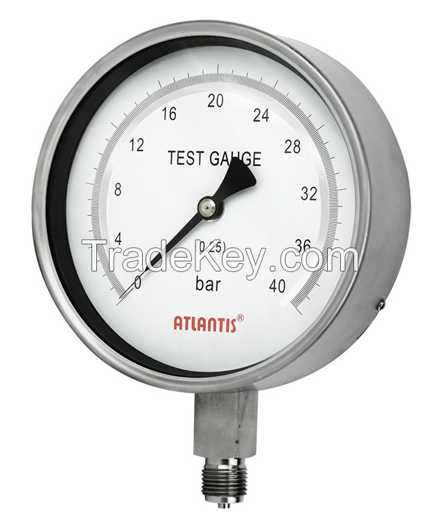 Precision Test Pressure Gauge (All Stainless Steel Type)